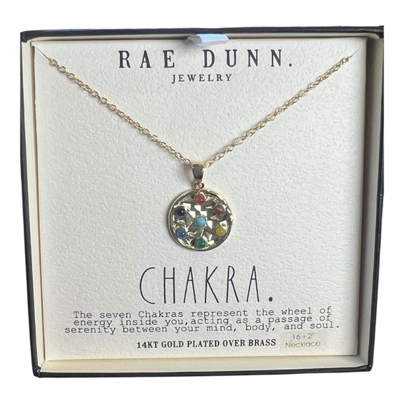 Rae Dunn Gold Chakra Pendant Necklace - Picture 2 of 4